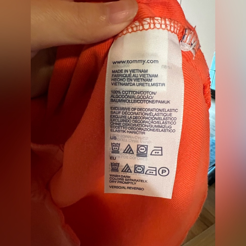 Tommy‎ Hilfiger Women’s Salmon Polo Short Sleeve Size XL - Picture 7 of 8